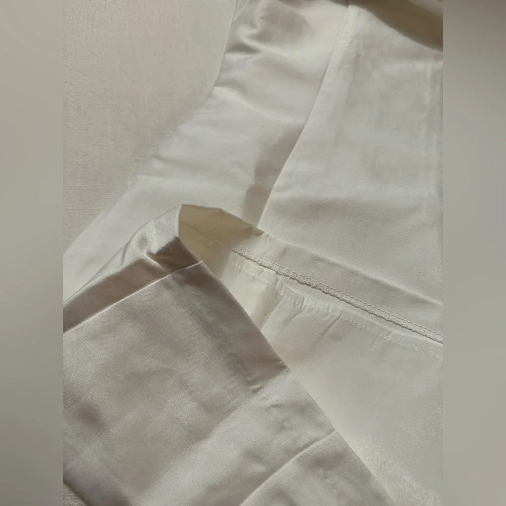 Do+Be | White Satin Off Shoulder Midi Dress | S - Picture 11 of 13
